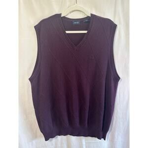 IZOD Diamond Knit Sweater Vest – Men’s Size L